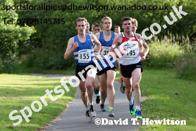 Senior mens Sunderland 5k Road Race. Photo: David T. Hewitson/Sports for All Pics